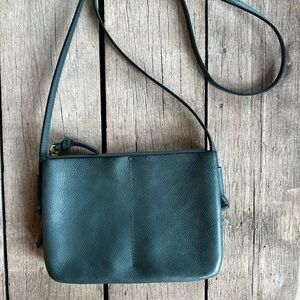 Madewell Knotted Crossbody bag midnight green